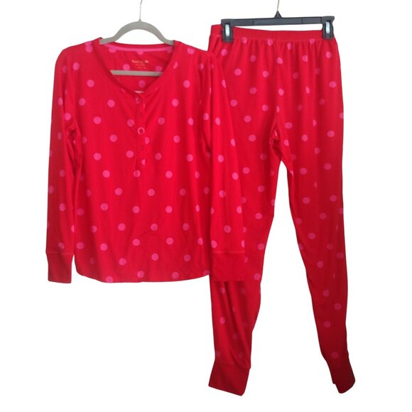 Jane Polka Dot Soft Knit Pant Set main image 1